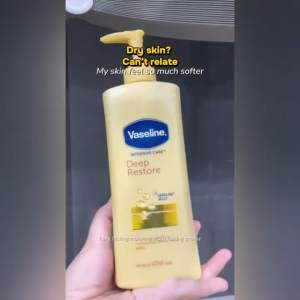 [BUNDLE OF 2] Vaseline Intensive Care Deep Restore Lotion 400ml - Lasting Skin Nourishment