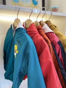 Áo khoác gió em bé giữ ấm Thu Đông Áo ấm chống nắng CHỐNG NƯỚC trẻ em có nón trùm đầu lớp ngoài vải dù lớp trong vải nỉ chất lượng loại 1