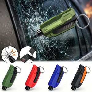 Car Safety Hammer Non-Slip Window Breaker Emergency Escape Rescue Tool with Seatbelt Cutter Vehicle Glass Punch Device One Second Breaker