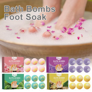 ximonth | Bubble Bath Ball Flowers Scent Body Bathing Cleaning Relaxing Natural Herbal Essential Oil Anti Dry Cracking Foot Spa