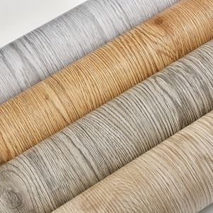 Giấy Dán Tường Dày Có Vân Gỗ Có Thể Tháo Rời Chống Thấm Nước Chống Bẩn Nhãn Dán Tường Tự Dính Cho Phòng Ngủ Phòng Khách Nhà Bếp - Nghệ Thuật Trang Trí Tường