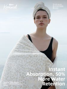 KRRAMEL | High-Quality Quick-Drying Algae Fiber Adult Bath Towel