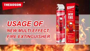 THEAOSON Fire Extinguisher Foam Car Home Multi Effect Portable Fire Spray Pemadam Api Kereta Rumah 600ml 灭火器喷雾
