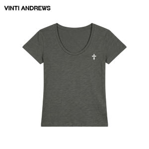 Elegant Casual Slimming U-Neck T-shirt