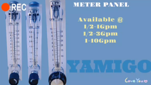 LZT Panel Liquid Flow Meter with Regulating Valve for Pipeline Flow Measurement 1/3/5/10GPM