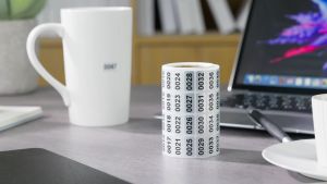 Rectangular Roll With Number Stickers Digital Label Size Number Self-Adhesive Label