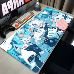 Shirakami Fubuki Mouse Pad Laptop Hololive Black and White Keyboard Rug PC Kawaii Anime Girl Mousepad XXL Gamer Cabinet Desk Mat