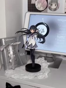 Bandai | 18cm PMMM Magical girl Anime Figure Action Figure Kawaii Akemi Homura Figurine cute Loli Collection Model Toy Gift