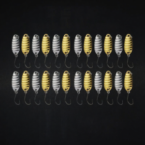 Ewitgo | Glitter Flat Vibration Single Hook Micro Bait Set