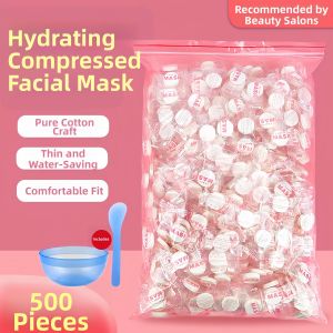 FEIZHUXIANSEN | Cotton Silk Face Mask Papers 500 Sheets
