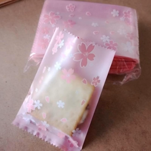 100PCS Machine Sealing Egg Yolk Crisp Snowflake Packaging Bag DIY Cookie Bags