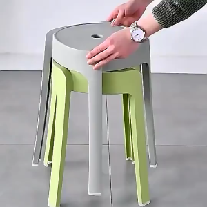 【SG Seller】【Half Price For 2Pc】Stackable Plastic Stool Chair Dining Chair Set of Living Room Round Stool Kitchen Stool Multi-Colour Options#048