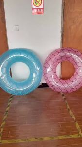 Mermaid Swimming Ring Inflatable Pool Float Swim Tube Adults Swimming Circle Pool Accessory Summer Water Sports Swim Float