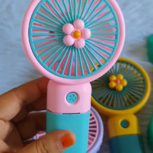 Mini Handheld USB Rechargeable Fan 3 Speed Portable Desk Fan with Stand for Travel Office Home