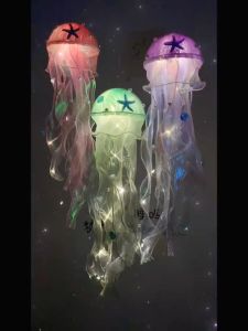 【Trending in Fashion】 Jellyfish lamp DIY decoration night Indoor decorations party decoration Room decoration Home decoration