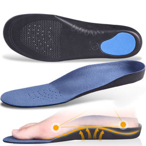 3D Premium Comfortable Plush Cloth Orthopedic Insoles Foot Pad Flat Feet Arch Support Insoles Orthotic Height 3cm