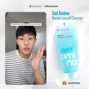 EMINA Oat Amino Ceramide Barrier Low pH Gel Cleanser 70ml / Pembersih Wajah Gel / Gel Wajah / Gel Cleanser