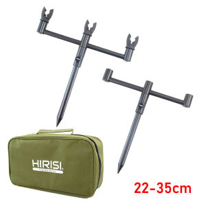 Hirisi Carp Fishing Rod Pod Set Buzz Bar and Bank Sticks With 3 Rod Rest Head in Portable Tackle Bag