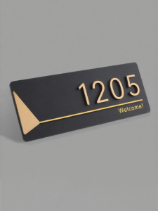 ZHICAIYOU | Luxurious Customizable Metal Door Sign