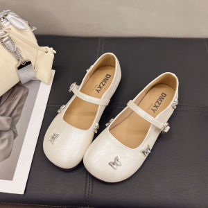 XUJIA | Giày Bệt Diamante Mở Rộng Dạng Phẳng