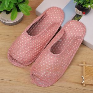 Cotton Quilted Washable Home Slippers Soft Bottom Wooden Floor Shoes Ladies Anti-Slip Silent Bedroom Heating Slippers