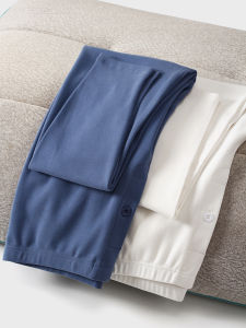 Thickened Flannel Cotton Warm Pants 290g Xinjiang Cotton Autumn Pants A-Class Cotton Mid-Waist Base Layer Pants 7A Antibacterial Warm Leg Pants