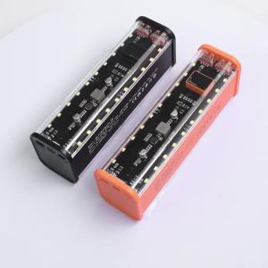 Hộp Pin 8 Cell 18650 Trong Suốt Bộ Kit Tự Lắp Ráp Sạc Nhanh Không Cần Hàn Vỏ Sạc Dự Phòng Di Động Cho Các Dự Án Điện Tử Tự Chế