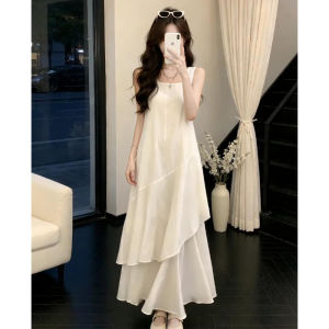 unifittoo | White Sleeveless New Dress for Petite Elegant