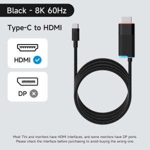 Hagibis | Hagibis Portable TV Dock for Switch/Switch2/OLED 4K 60Hz USB C to HDMI Cable Adapter 100W PD Power Supply for Laptops ROG Ally