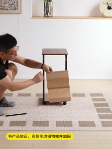 SiamHome Nordic Movable Sofa Side Table Coffee Table Bedside Table Computer Desk Furniture Bedroomtable Water Dispenser Shelf Meja 床边桌 沙发边桌