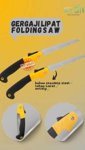 Gergaji Lipat Portable Folding Saw Berkualitas Untuk Kayu Dan Dahan