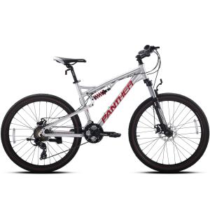 PANTHER ARTEMIS XC MTB Entry Level Adult Youth Student Full Suspion Lock-out Fork Aluminum Frame SHIMAO 24-speed 26" inch Tire Front Wheel Quick Release