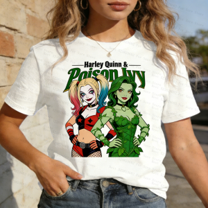 Hot Toys | Comics Superhero T-shirts for Women Joker Harley Quinn Wonder Woman Print Casual Cotton Short Sleeve Tee Streetwear Female Tops