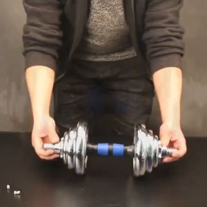 York Fitness Chromium Dumbbell Electroplating Set 20kg/30kg -66lb Long Bar