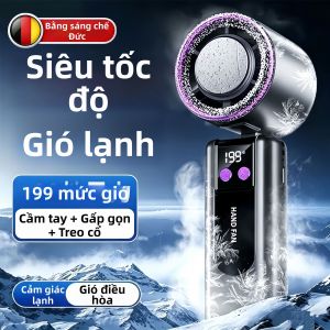 Quạt Mini Làm Mát Bán Dẫn Động Turbine Công Suất Cao Sạc USB