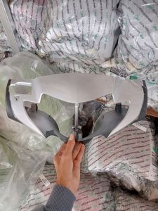 Cover batok kepala depan Honda Supra x 125 lama silver