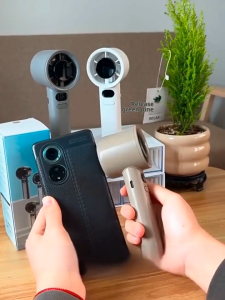 turbo fan with cooling effect turbo mini fan rechargable handheld fan 10000 mah 120 speed adjustment