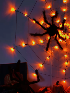 NEOBEE ไฟตกแต่งฮาโลวีน Halloween ใยแมงมุม 1.2เมตร โคมไฟ LED ปาร์ตี้ DIY ใส่ถ่าน กันน้ำ WS1001