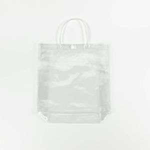 SAMOYED Tas Plastik Mika Transparan / Hampers / Souvenir / Tote / Goodie Bag PVC Uk. 25 x 25 x 9 cm