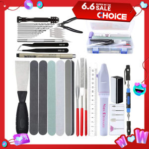 42 in 1 Model Building Tool Set Combo Accessories Kit Cut Tweezers Plier for Gundam Military Hobby DIY Grinding Polishing Drill