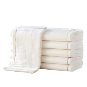 Rainbow Kitchen Dishcloth Oil Resistant Non-Stick Easy to Clean Water Absorbent Cotton Cloth for Dishwashing No Shedding