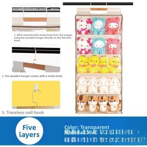 Transparent Moisture-Proof Door Hanging Storage Bag