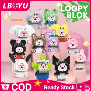 Disney Ruby dan Sweet Kartun Set Building Blocks mainan pendidikan Model 3D mainan untuk anak-anak