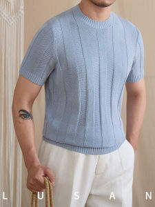 Áo Thun Pha Linen Co Giãn Mạnh Mẽ Cho Mùa Hè Thoáng Khí Và Ôm Sát