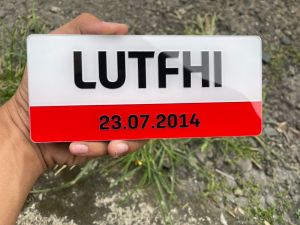 Plat Sepeda Listrik Custom // Bingkai Plat Lesen
