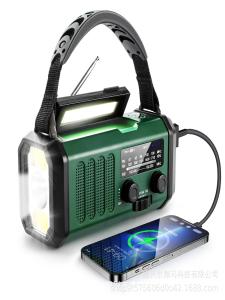 New Solar Powered Hand Crank Radio Emergency Rescue Camping Outdoor Hiking Portable Flashlight Hand Crank Charger Radio