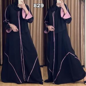 [ABAYA ORI] New Gamis Abaya Turkey Dubai arab 829 Terbaru