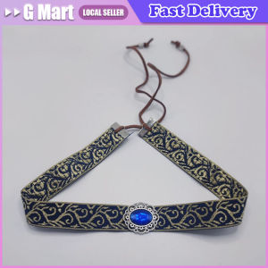 Children Headband Spread Hanfu Headband Costume Headwear Eyebrow Eyebrows Boy Forehead Boy Blue Ancient Style Chinese Style