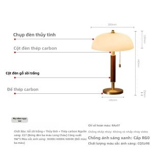 Đèn Sàn Phong Cách Mid-Century Gỗ