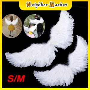 Angel Feather Wings Halloween Cosplay Costumes Props Party Decor for Birthday Christmas Accessories